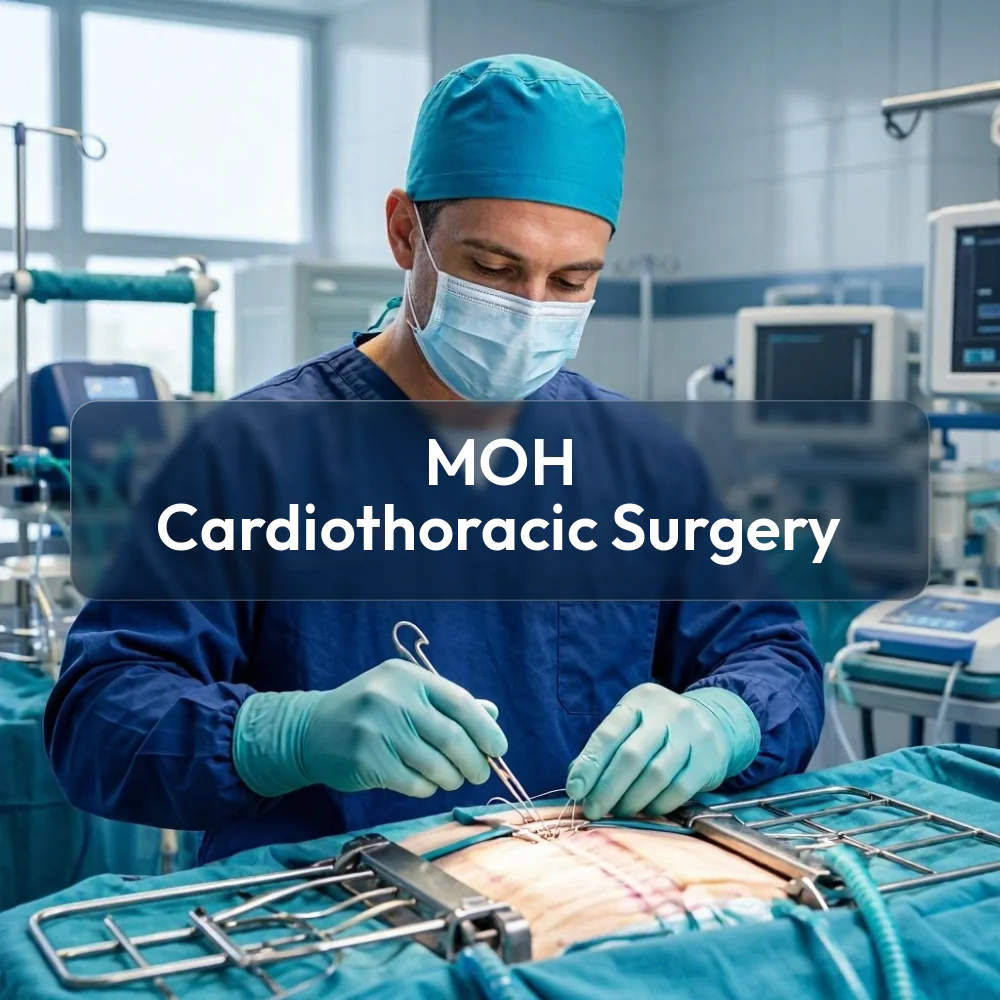 غلاف بنك أسئلة MOH Kuwait Cardiothoracic Surgery