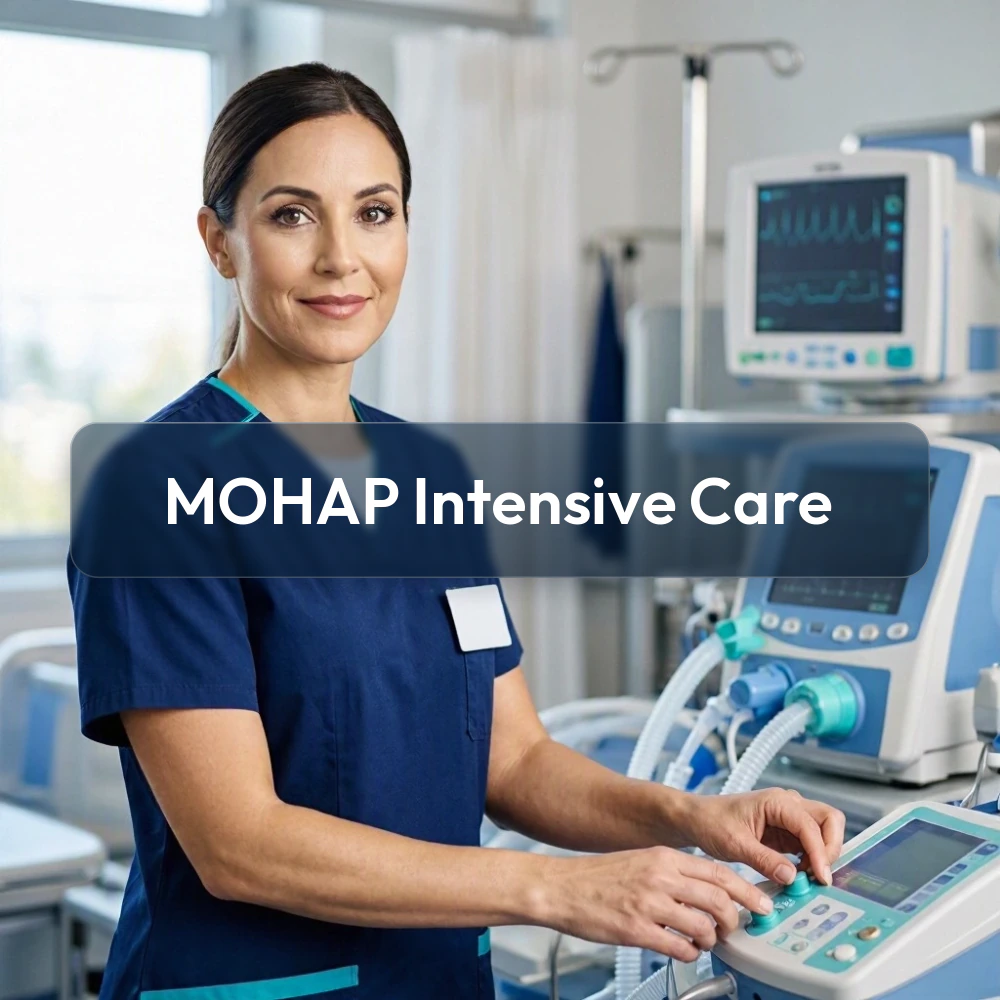 غلاف بنك أسئلة MOHAP Intensive Care